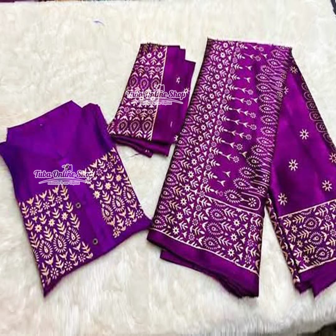 জাপানী সিল্ক কাপল ড্রেস-Japanese Silk couple Dress জাপানী সিল্ক কাপল ড্রেস Premium "Couple dress" 3 piece